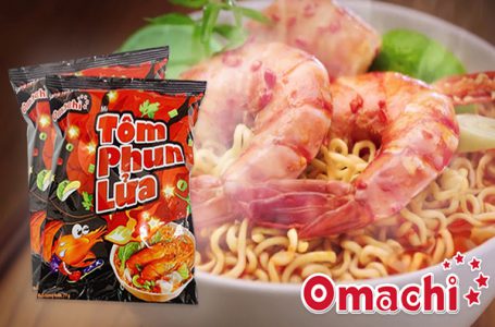 Mì Omachi tôm phun lửa – thương hiệu mì ăn liền ngon mới nổi 